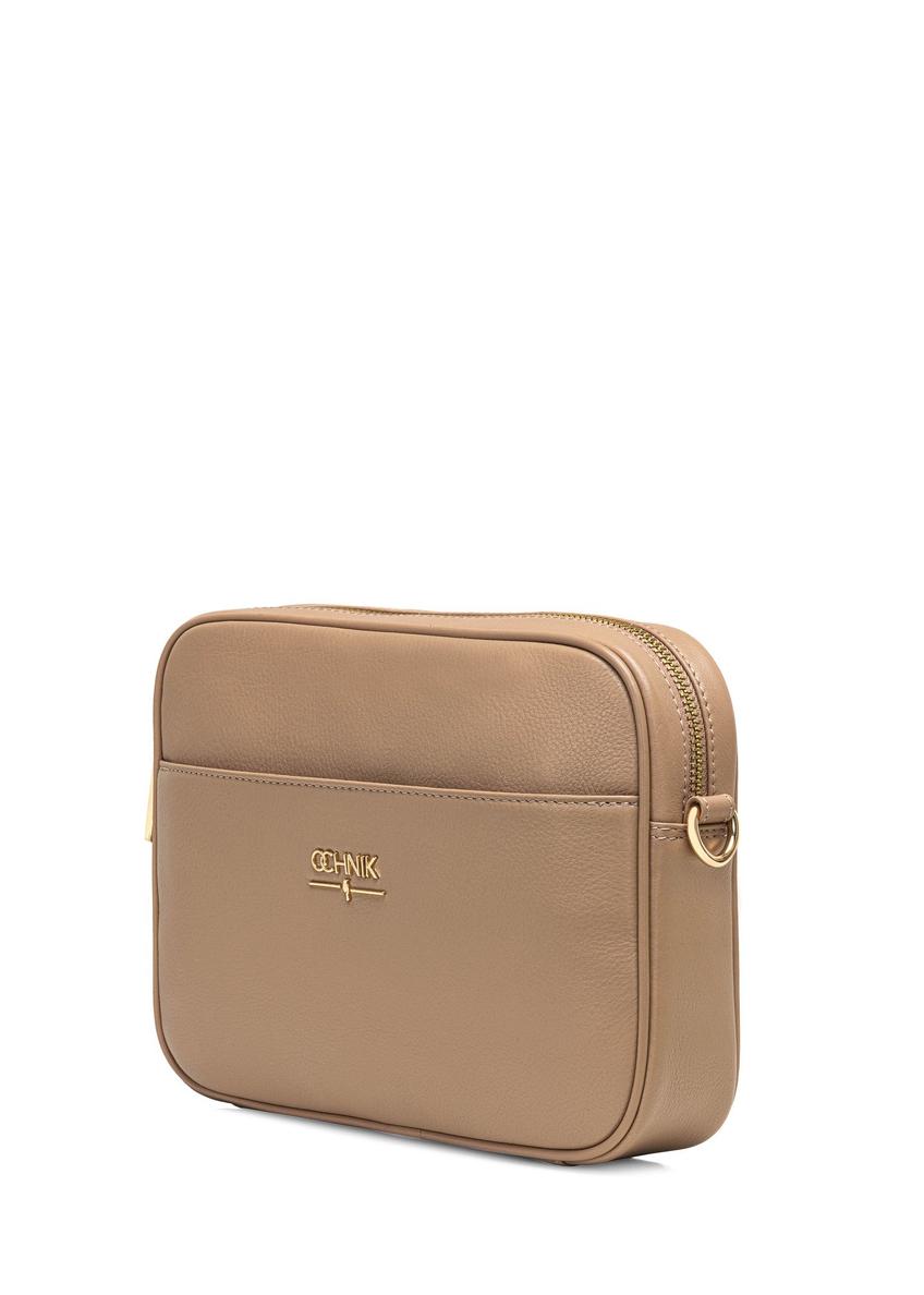 Beige leather handbag TORES-1079D-81(W25)