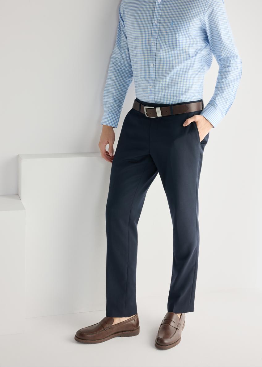 Dark brown leather men's loafers BUTYM-0502-1I(W26)