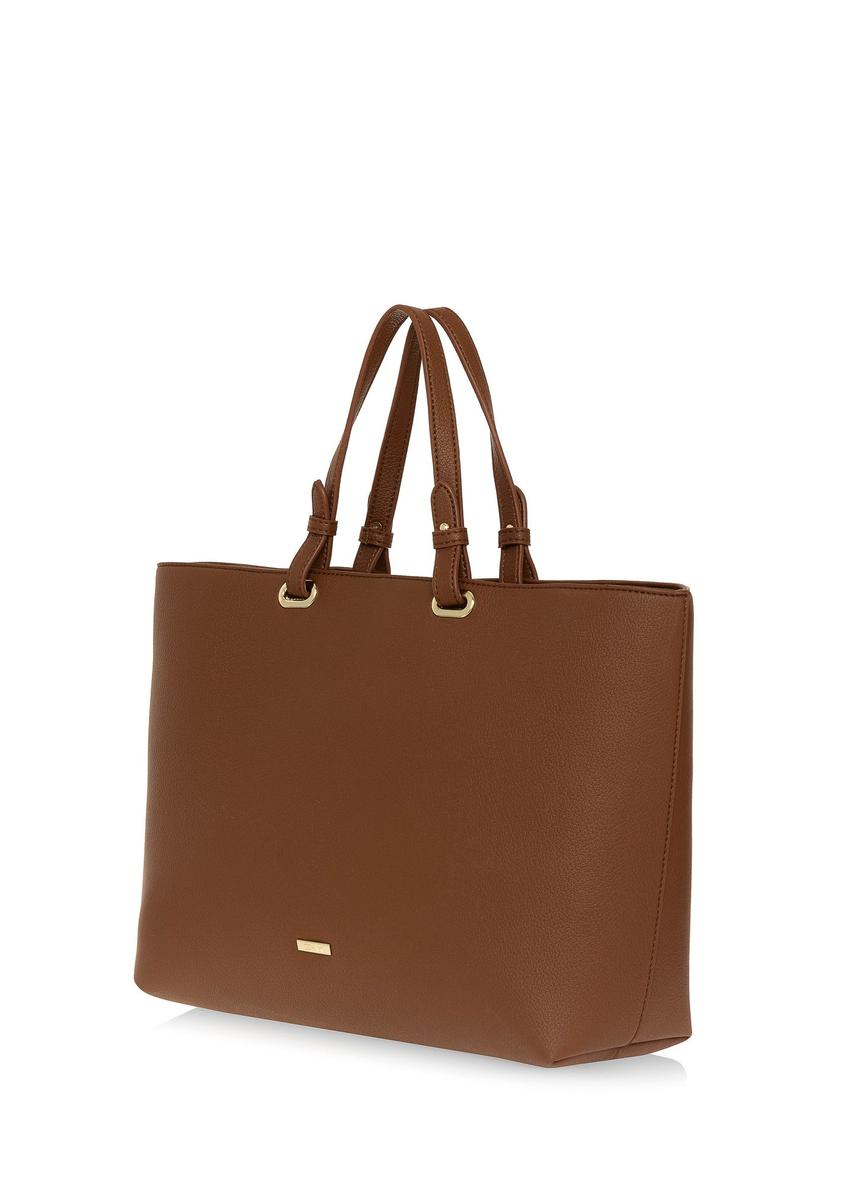 Brown women's shopper bag TOREC-1020-89(W25)