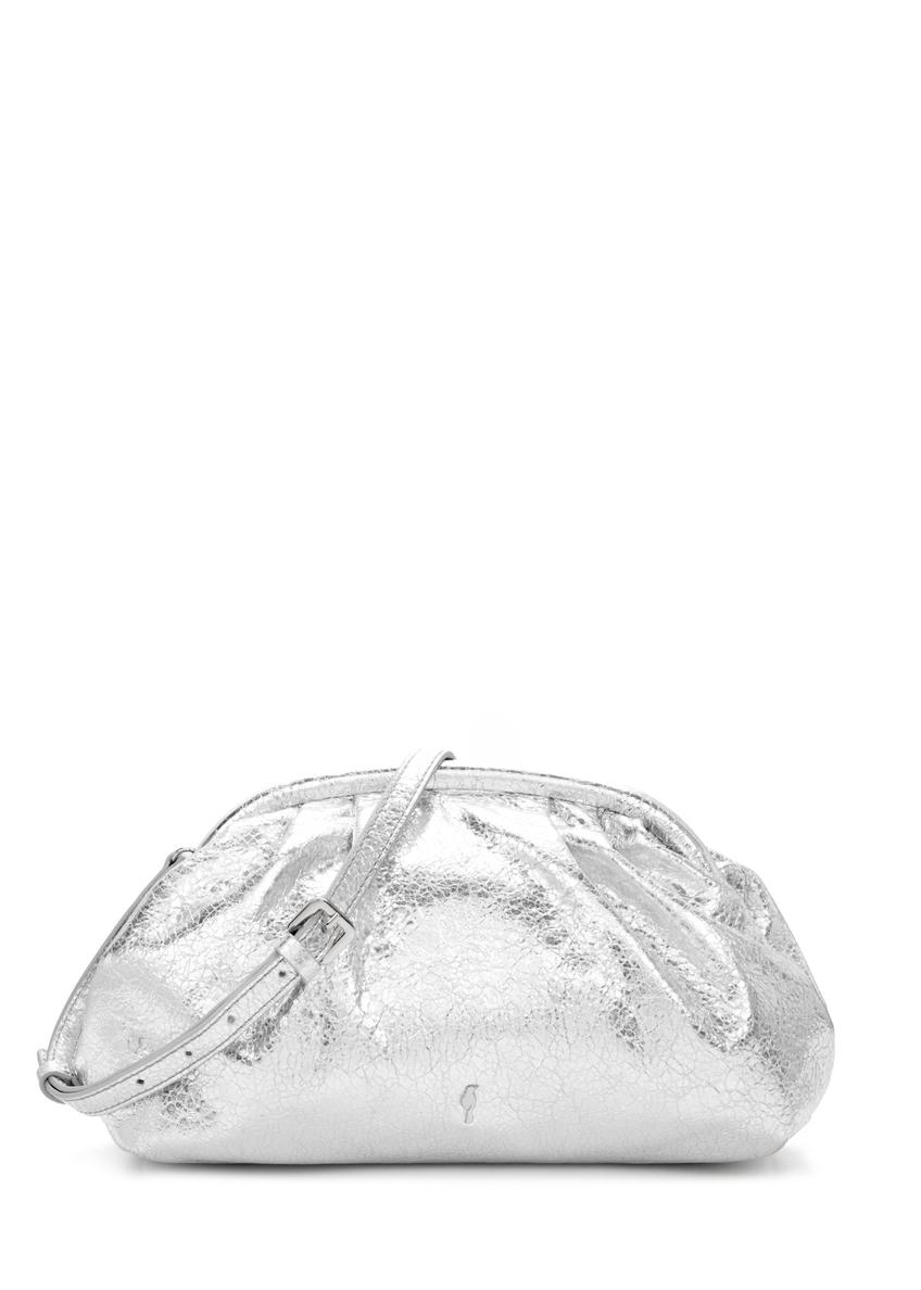 Silver leather women's handbag TORES-1175-92(Z25)