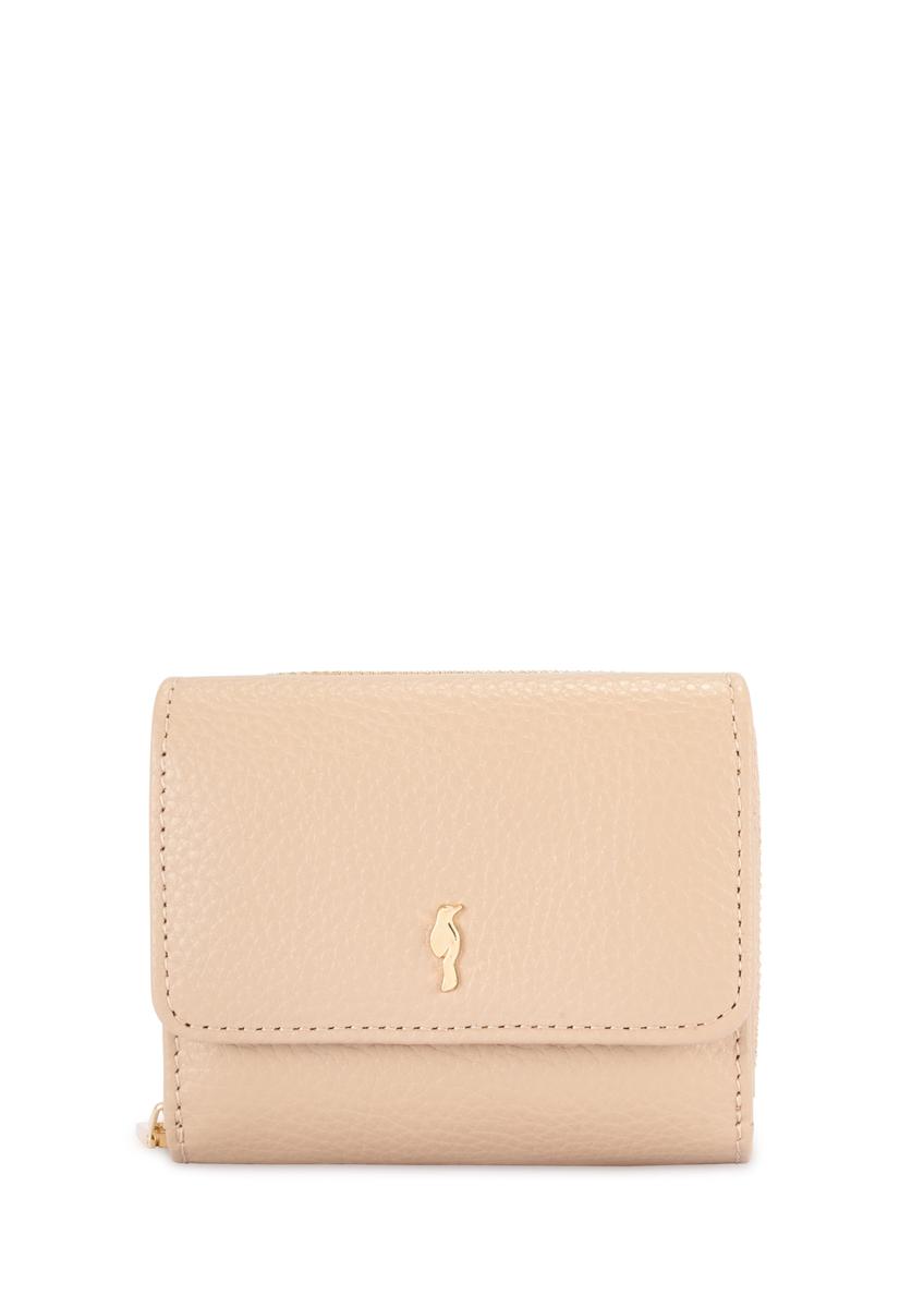 Beige leather women's wallet PORES-0802R-81(Z25)