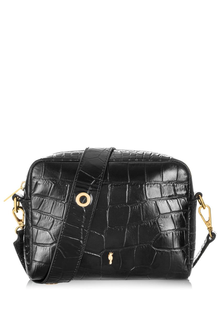 Black small women's handbag made of genuine croco leather TORES-0947-97(Z24) pic. 2