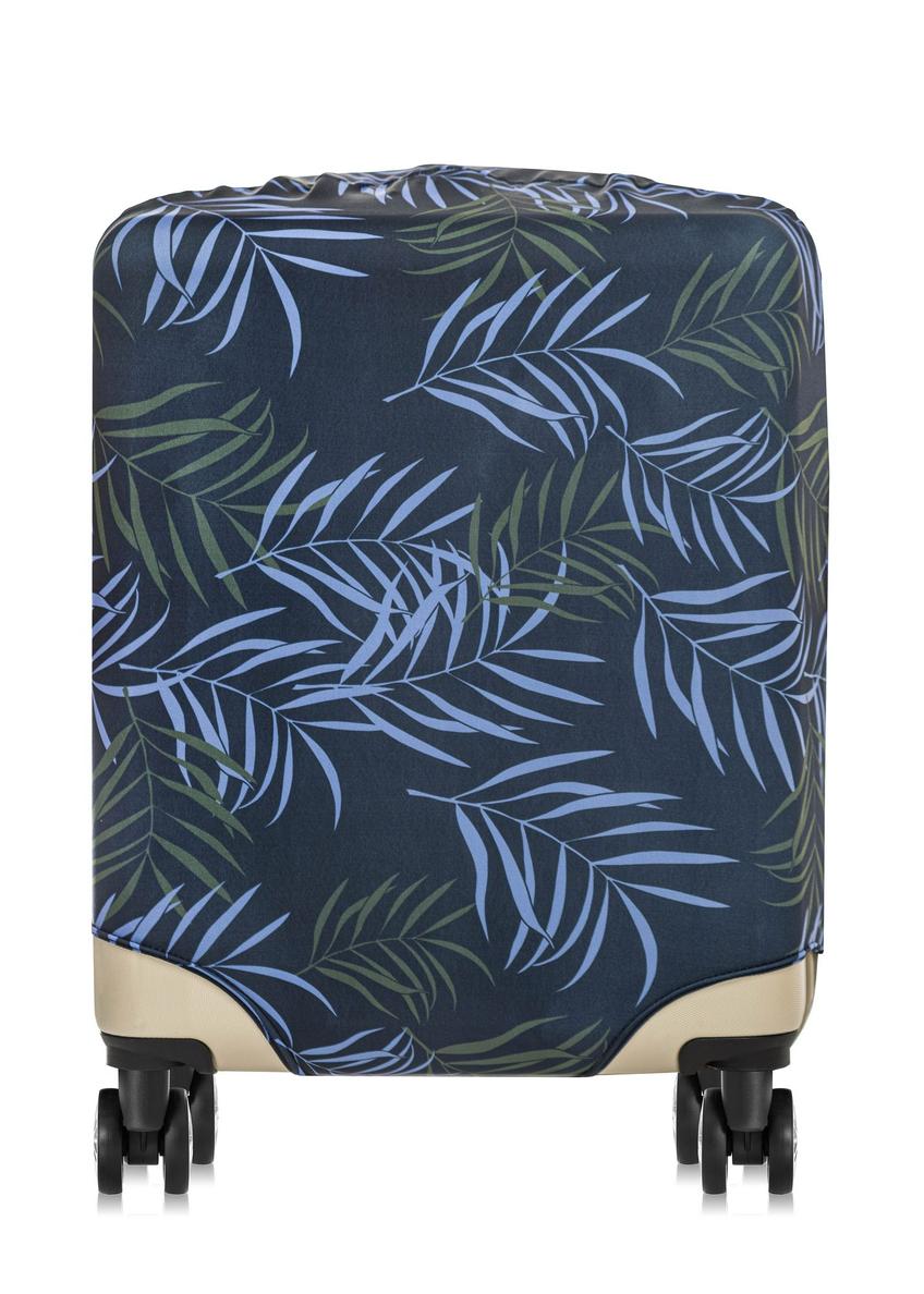 Cover with a plant motif for a small suitcase AW-005-0024-69-S(W24)-01