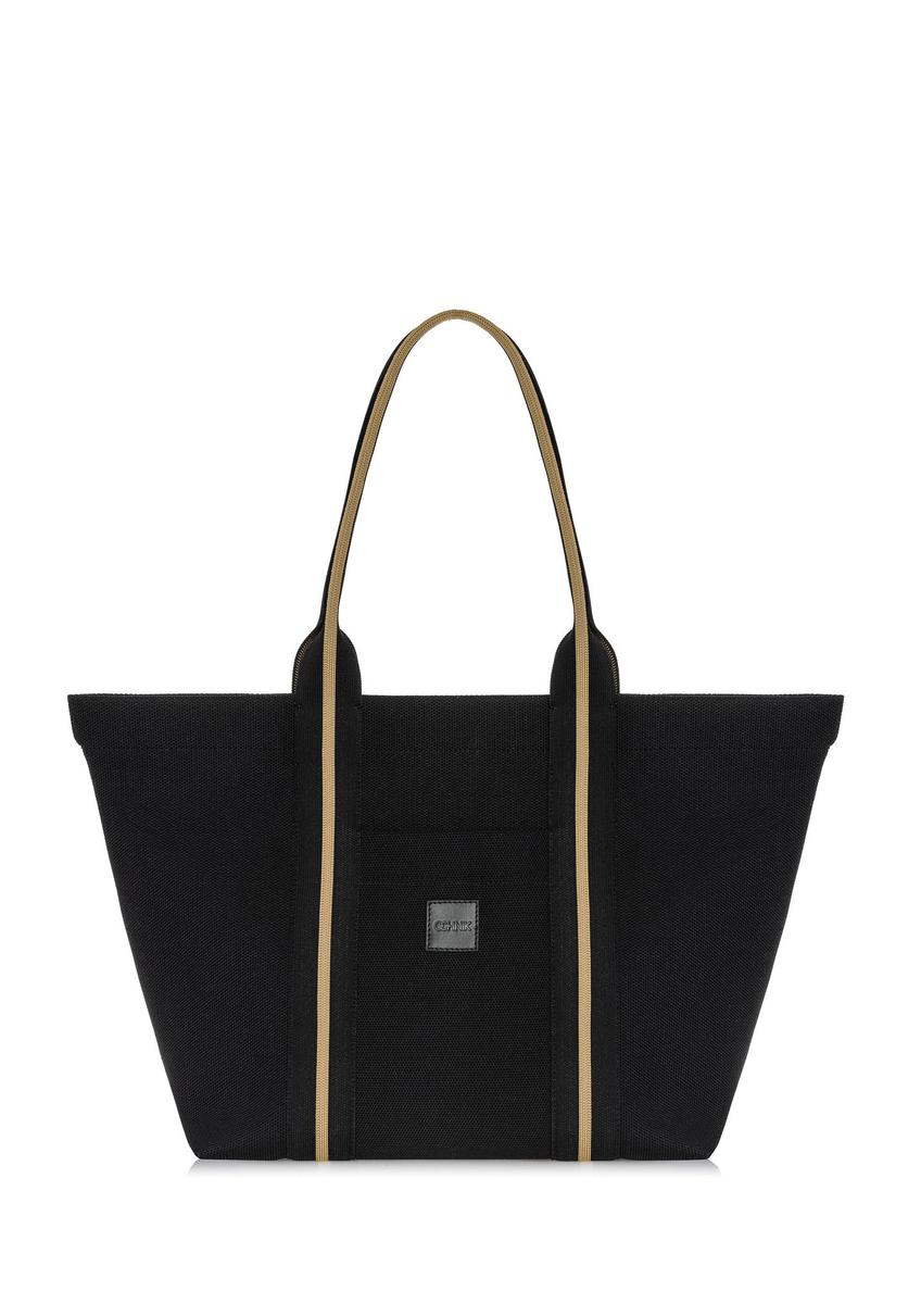 Black women's shopper bag TOREN-0311-99(W25)-10