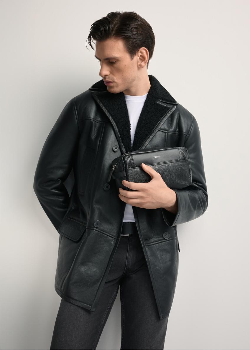 Men's leather cosmetic bag with logo TORMS-0298A-99(Z25)