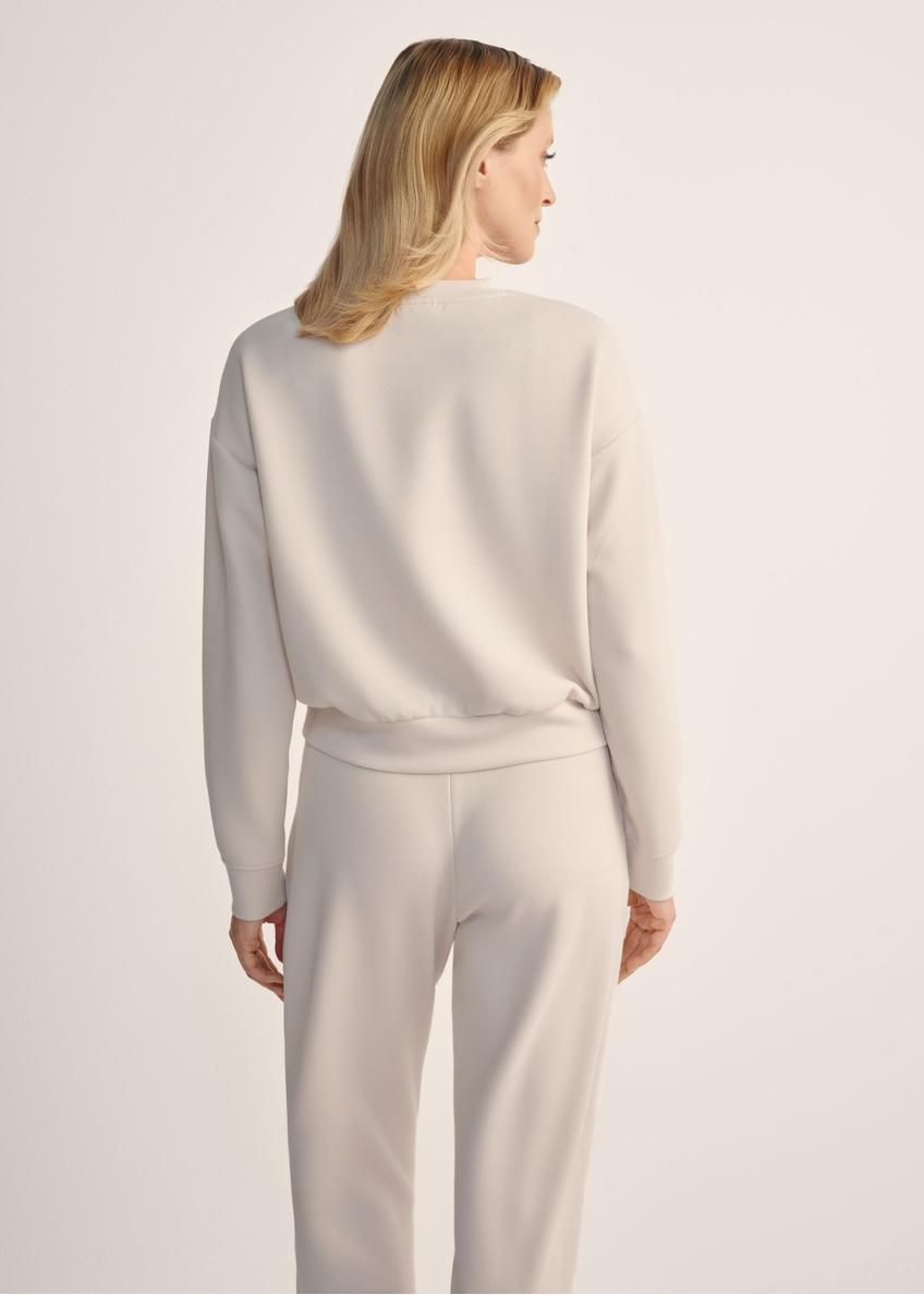 Light beige women's sweatshirt BLZDT-0119-1A(Z26)
