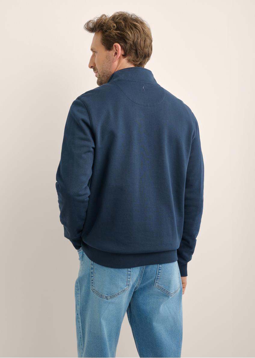 Navy blue knitted men's sweatshirt BLZMT-0084-7E(Z26)
