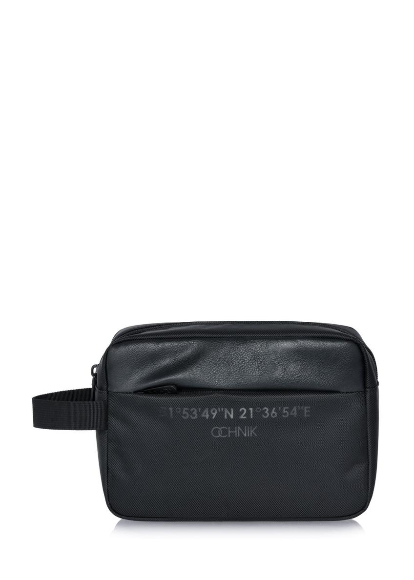 Black men's cosmetic bag TORMN-0267A-99(W24)-07