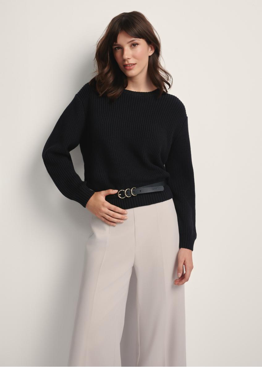 Black women's sweater SWEDT-0238-99(Z25)