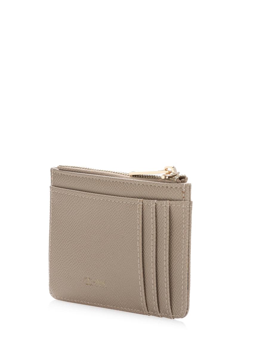 Beige card case POREC-0413-1B(W26)