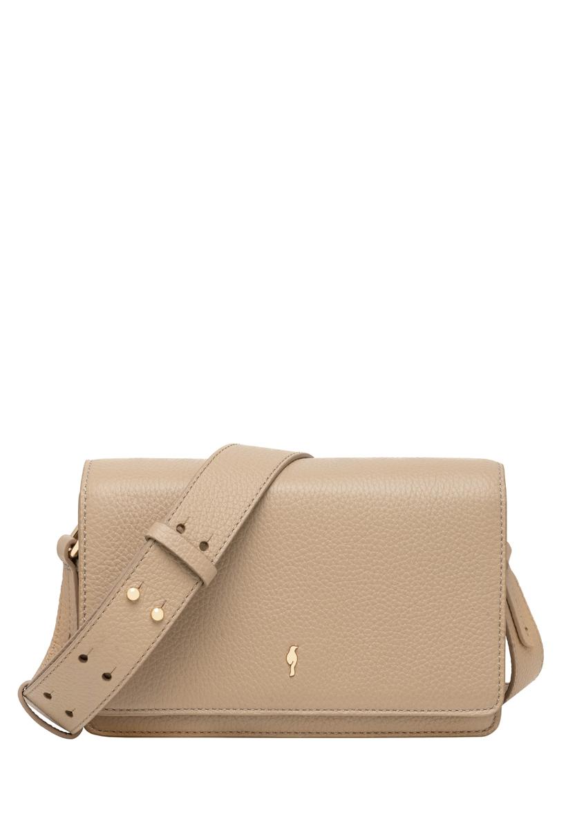 Beige elegant leather women's handbag TORES-1356-1B(Z26)