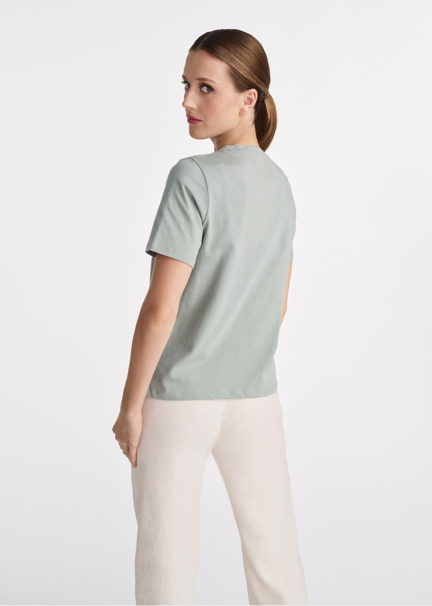 Mint women's T-shirt with logo TSHDT-0137-53(W25)