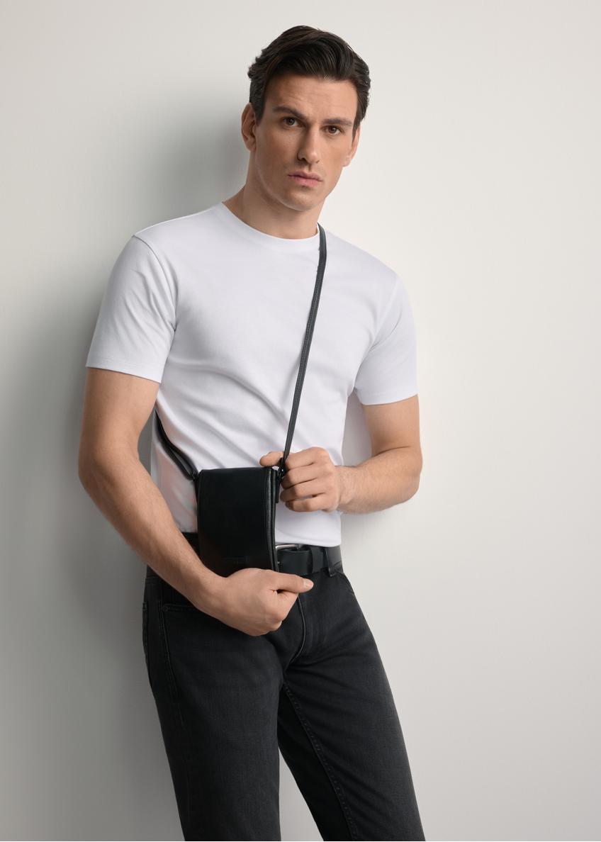 Black leather men's bag TORMS-0420A-99(Z25)