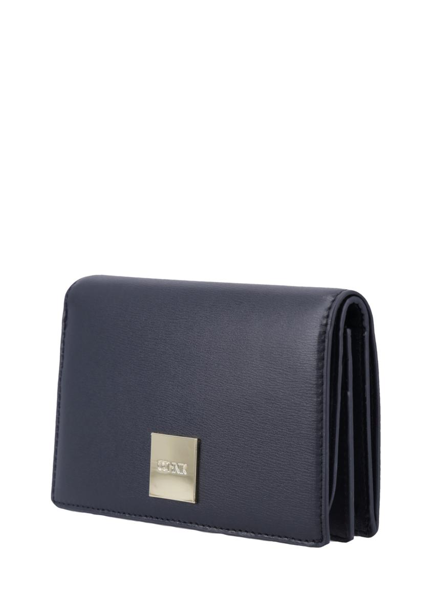 Black large leather women's wallet PORES-1011-99(Z26)