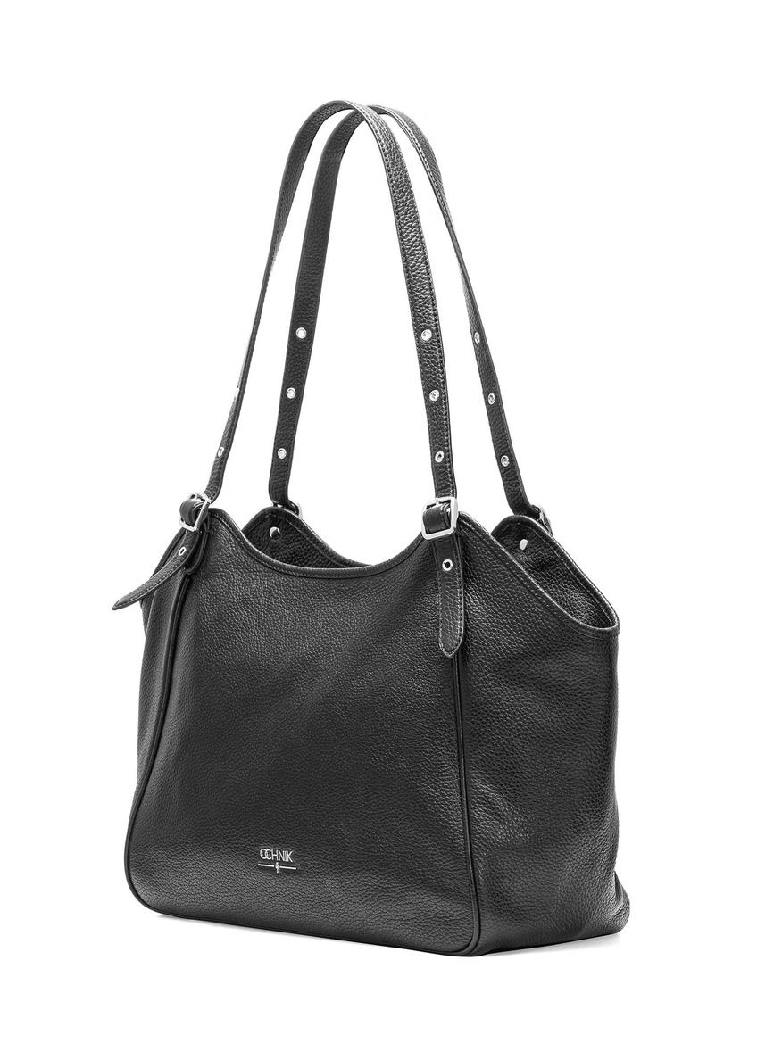 Black leather large women's handbag TORES-1042D-99(Z25)