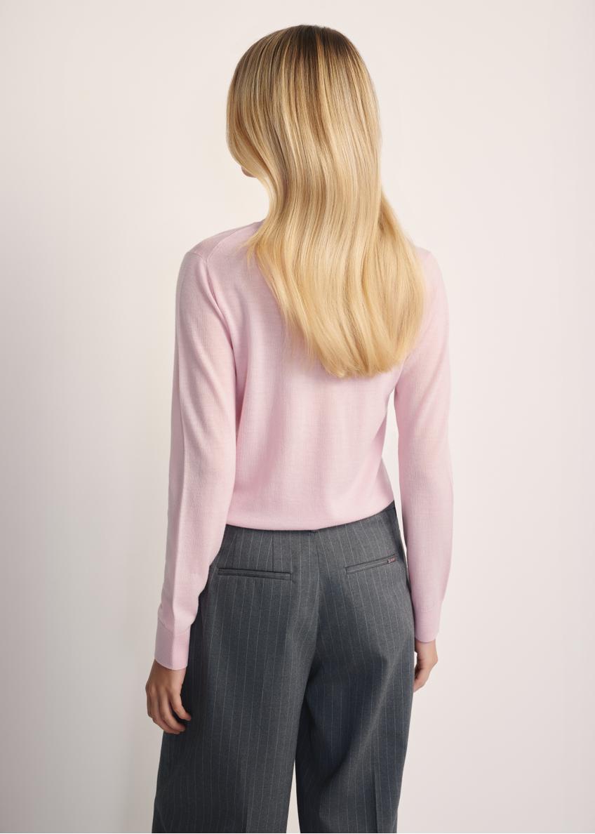 Light pink women's sweater SWEDT-0250-34(Z25)