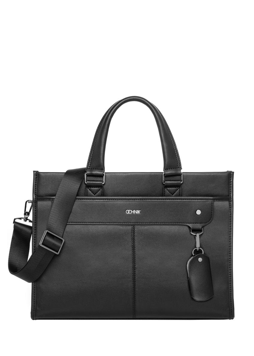 Elegant black leather briefcase TORMS-0534-99(Z26)