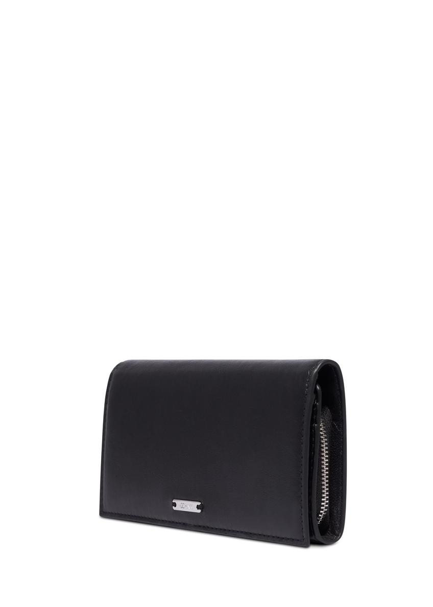 Black large leather women's wallet PORES-0999-99(Z26)