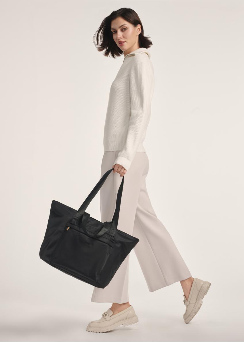 Black large shopper bag TOREN-0325-99(Z25)
