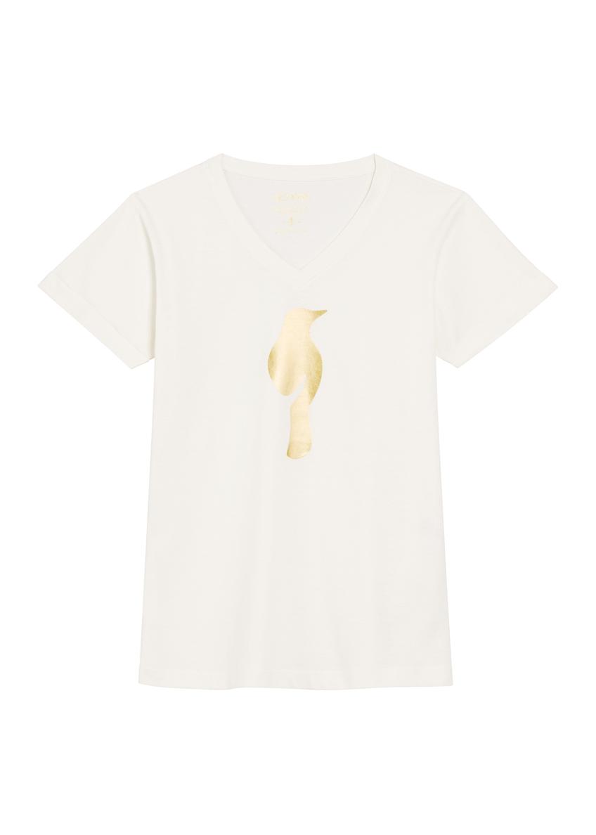 Cream women's t-shirt TSHDT-0149-12(Z25), front product view on a white background.