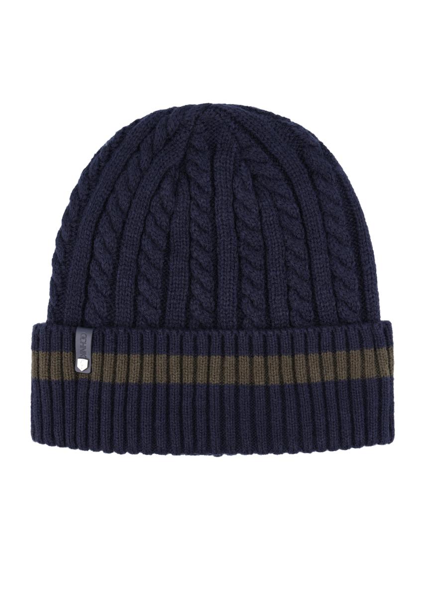 Navy blue men's cap CZAMT-0086-7E(Z26), front product view on white background.