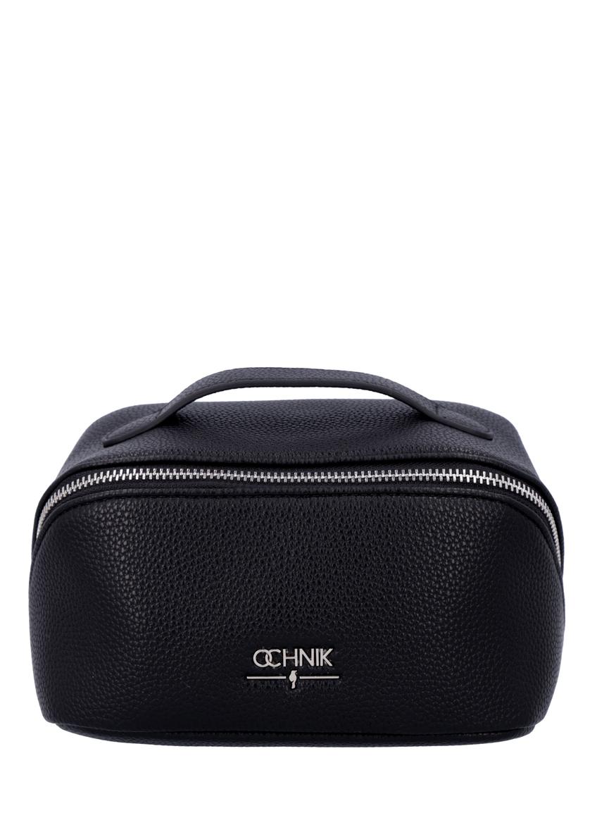 Black women's cosmetic bag TOREC-1310-9I(Z26), front product view on a light background.