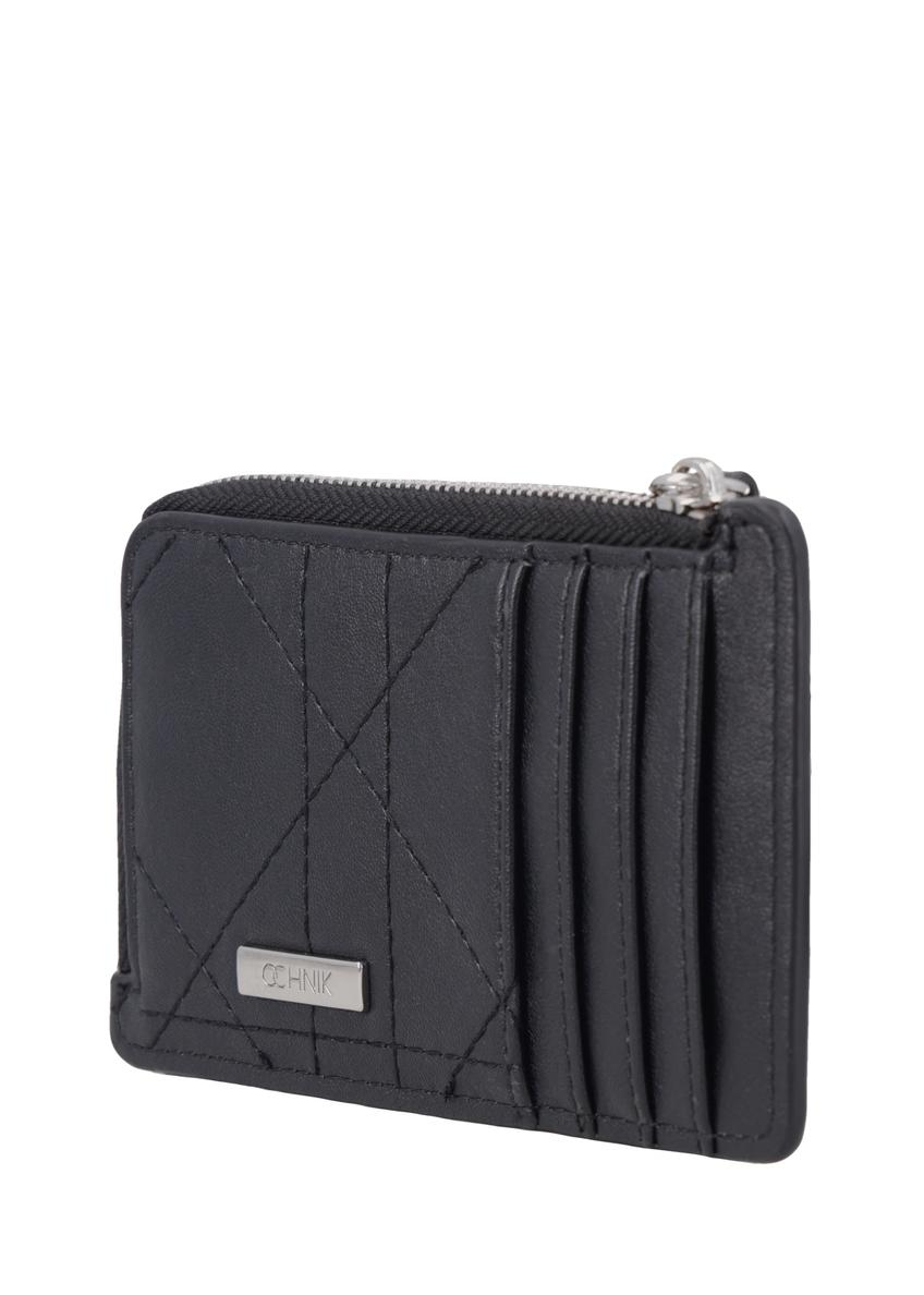 Small women's wallet with stitching POREC-0441-9P(Z26)