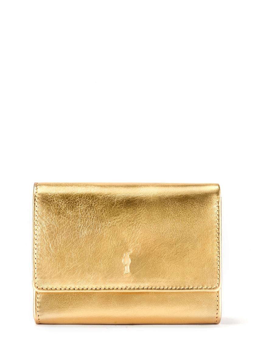 Gold leather women's wallet PORES-0959-28(W25)