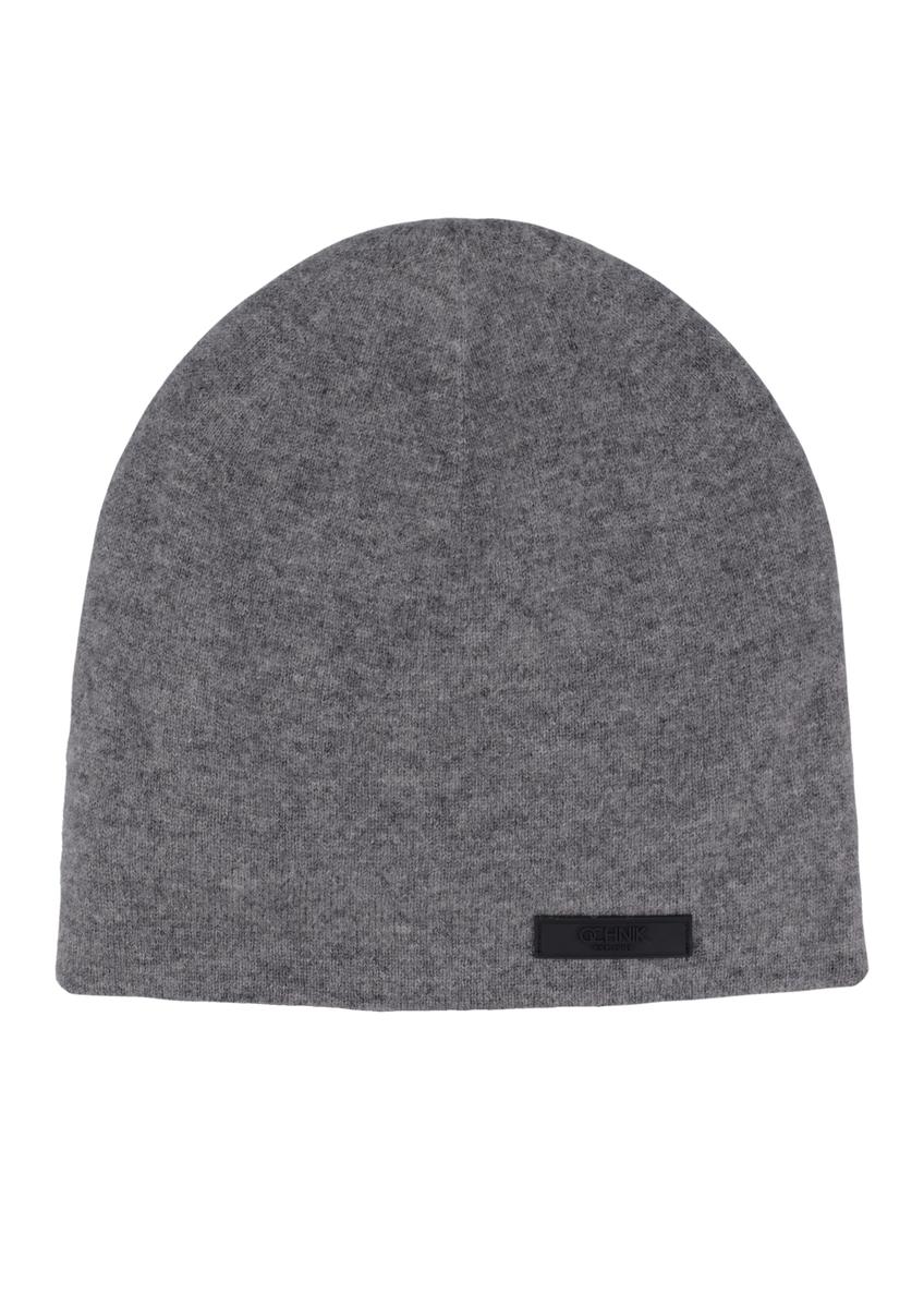 Gray wool men's hat CZAMT-0099-9D(Z26), front product view on white background.