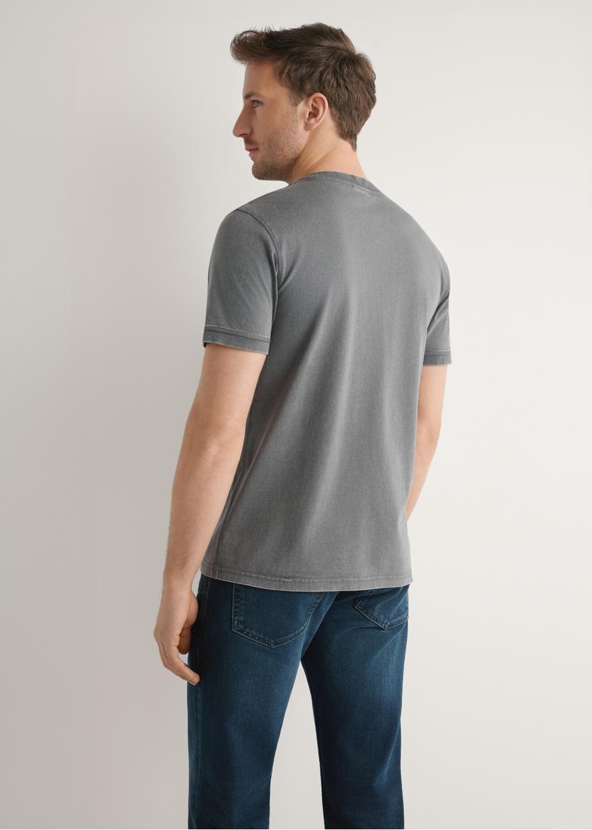 Men's cotton graphite t-shirt TSHMT-0141-9D(W26)