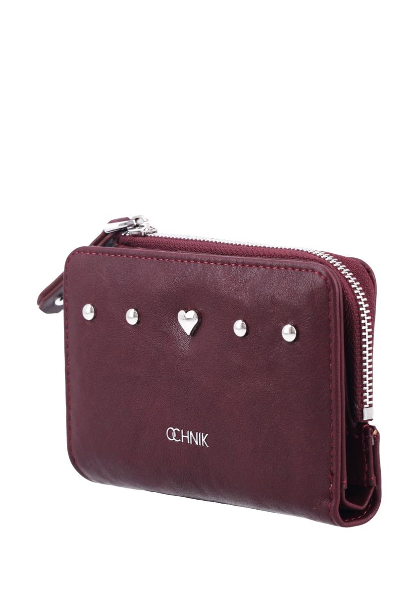 Burgundy small women's wallet POREC-0445-4D(Z26)