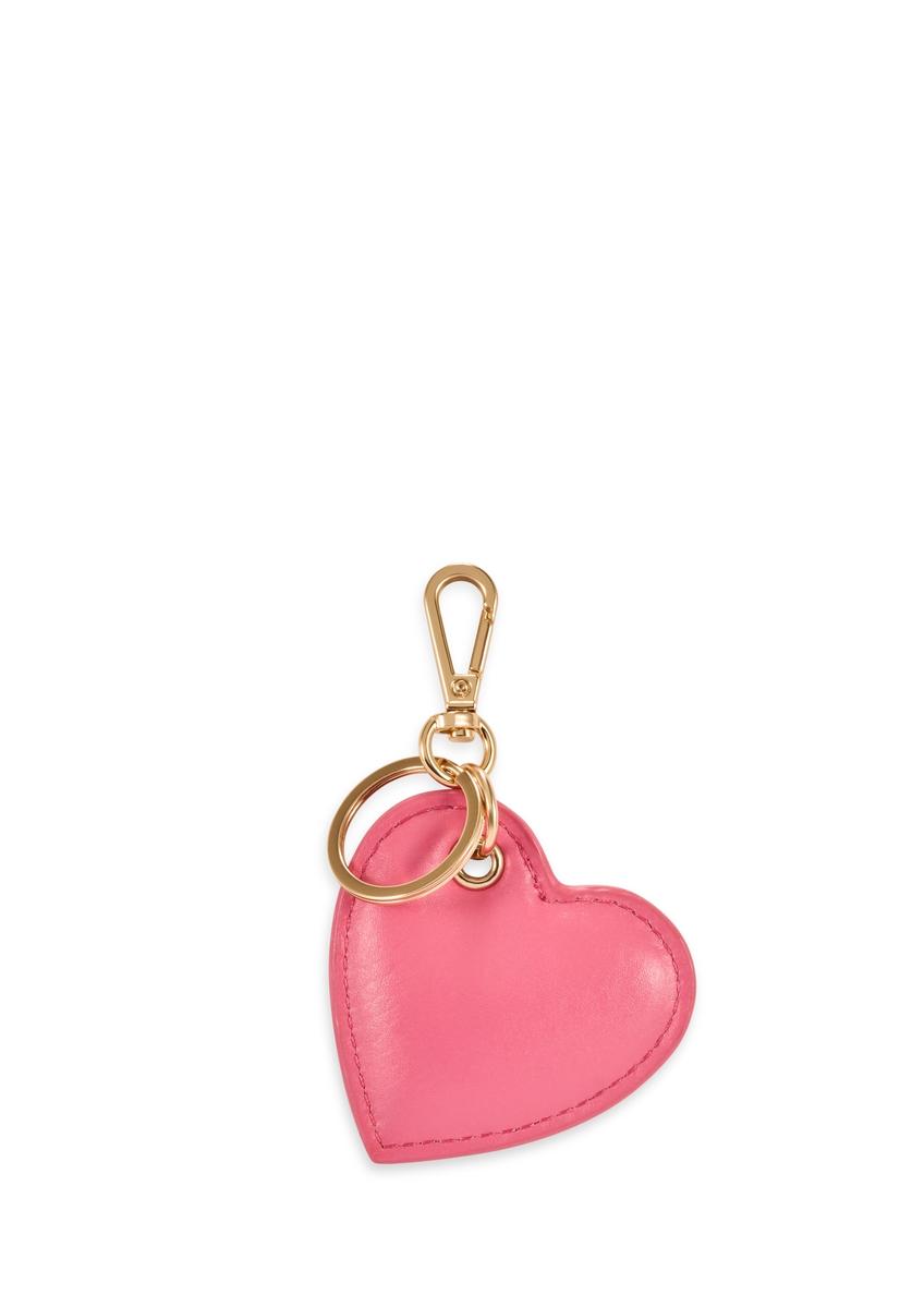Heart-shaped leather keychain BRELOK-0218-31(Z25)