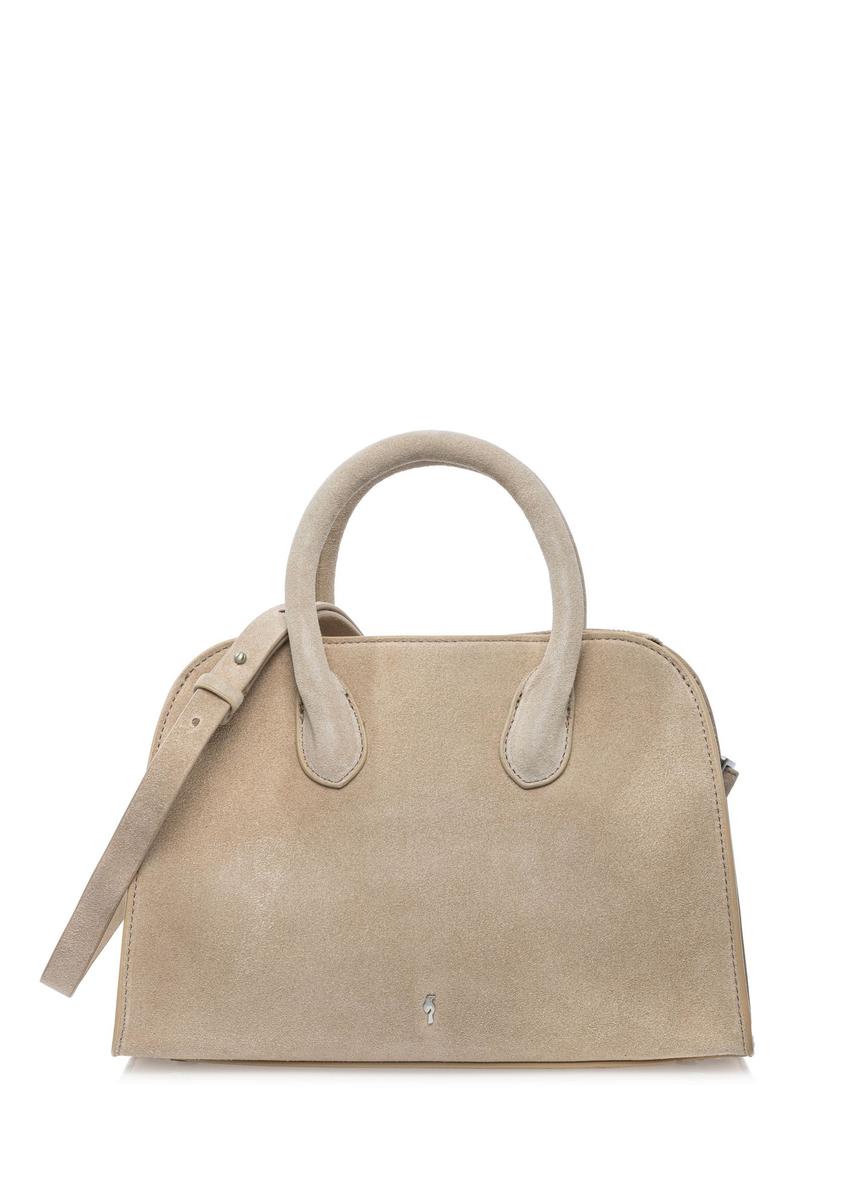 Cream suede women's handbag TORES-1295-0B(W26)