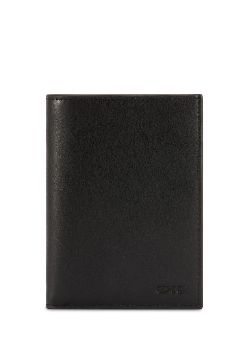 Black leather men's wallet PORMS-0658-99(Z25)