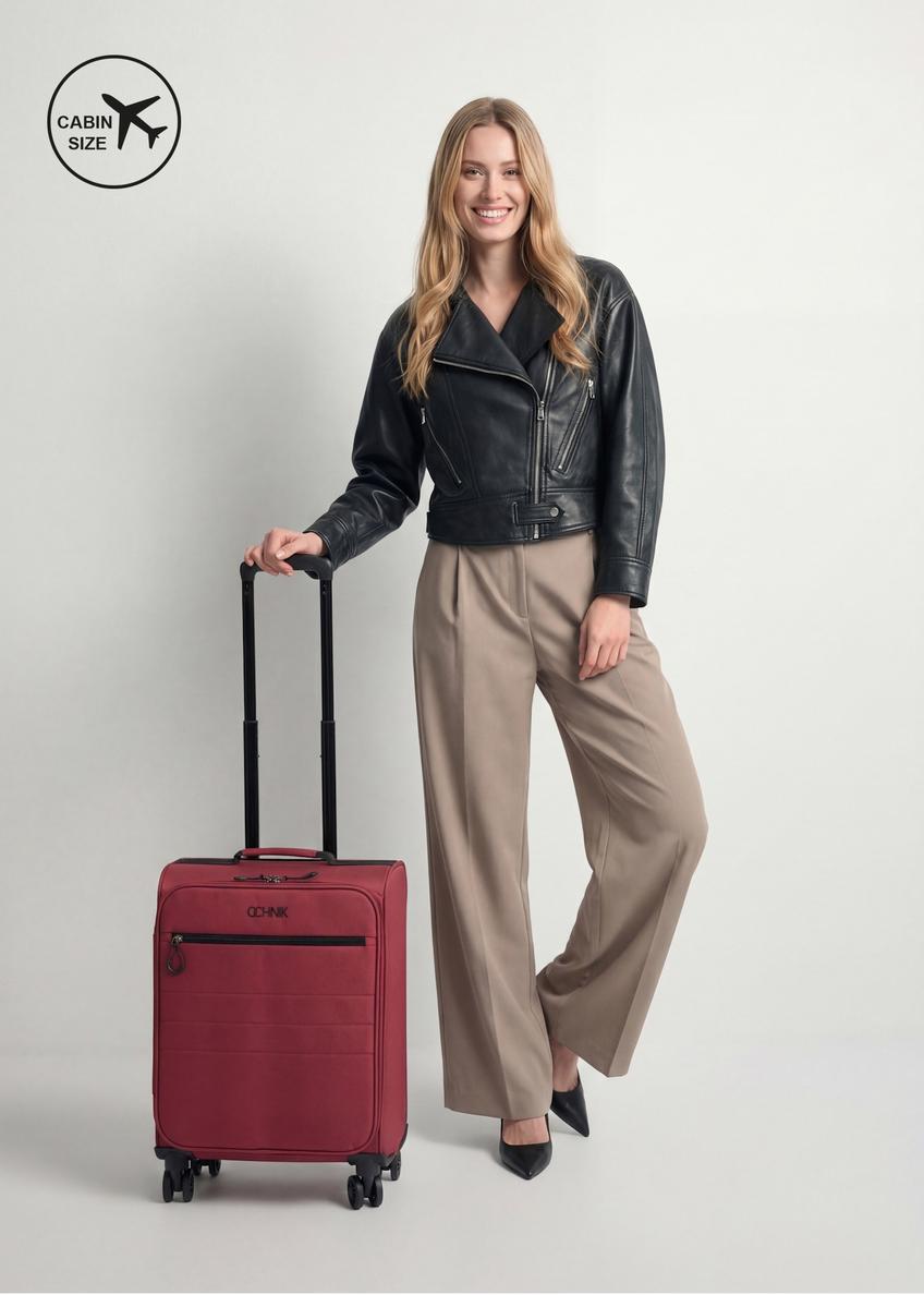 Small suitcase on wheels WALNY-0045-4B-19(W26)