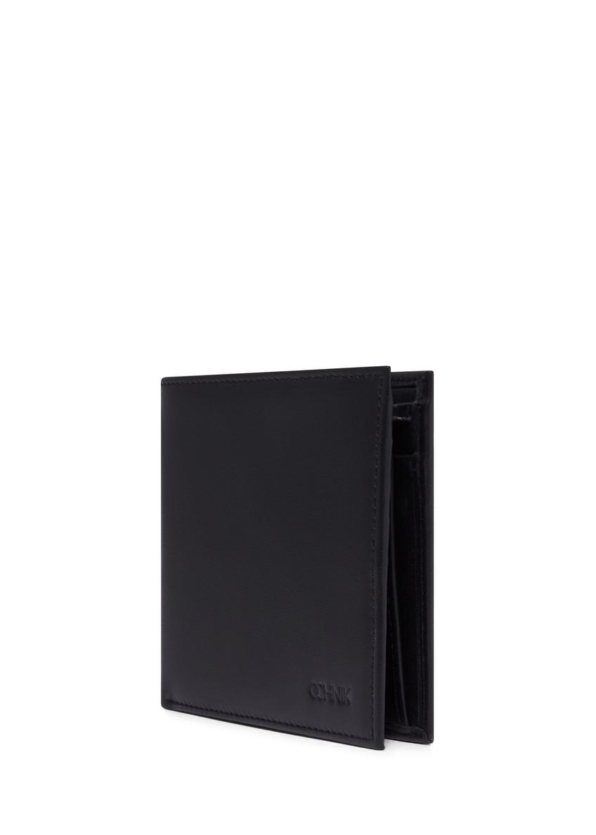 Black leather men's wallet PORMS-0714-99(Z26)
