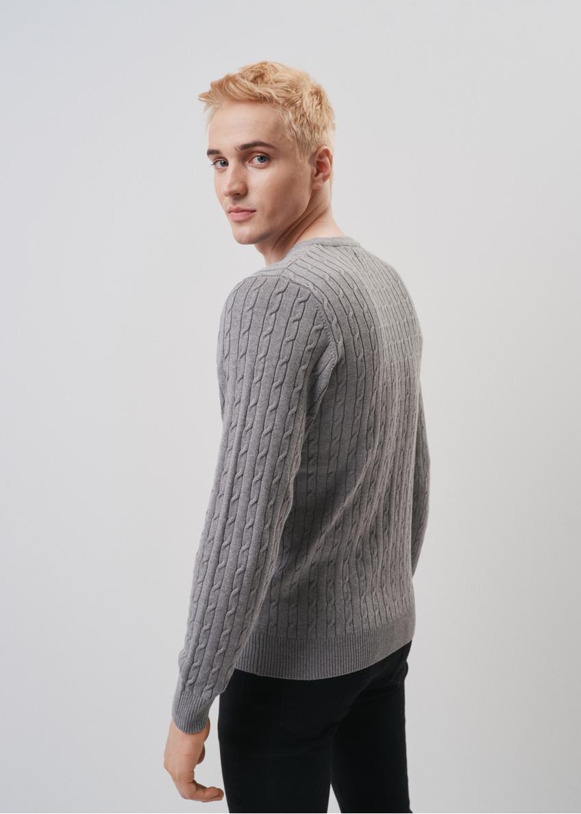 Men's cotton gray sweater SWEMT-0134-91(Z23)