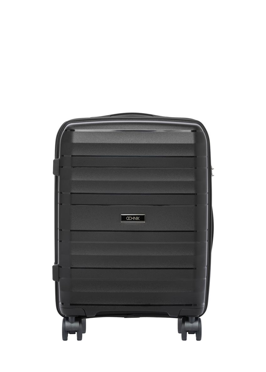 Small suitcase on wheels WALPP-0024-99-19(W26), product view from the front on a white background.