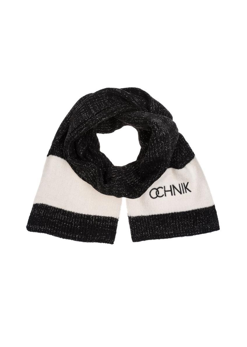 Black women's scarf with OCHNIK logo SZADT-0125A-99(Z24)