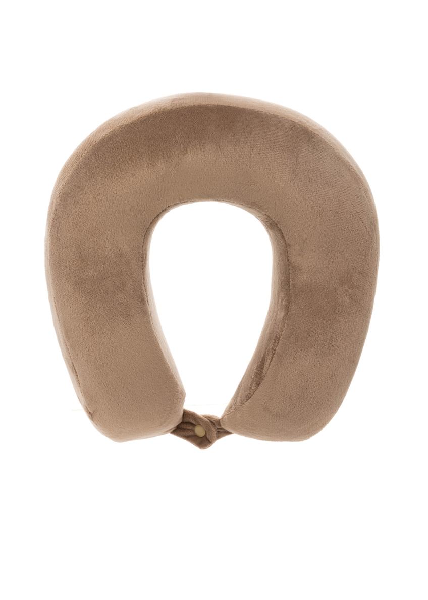 Beige soft headrest AW-014-0004-1B(W26), front product view on white background.