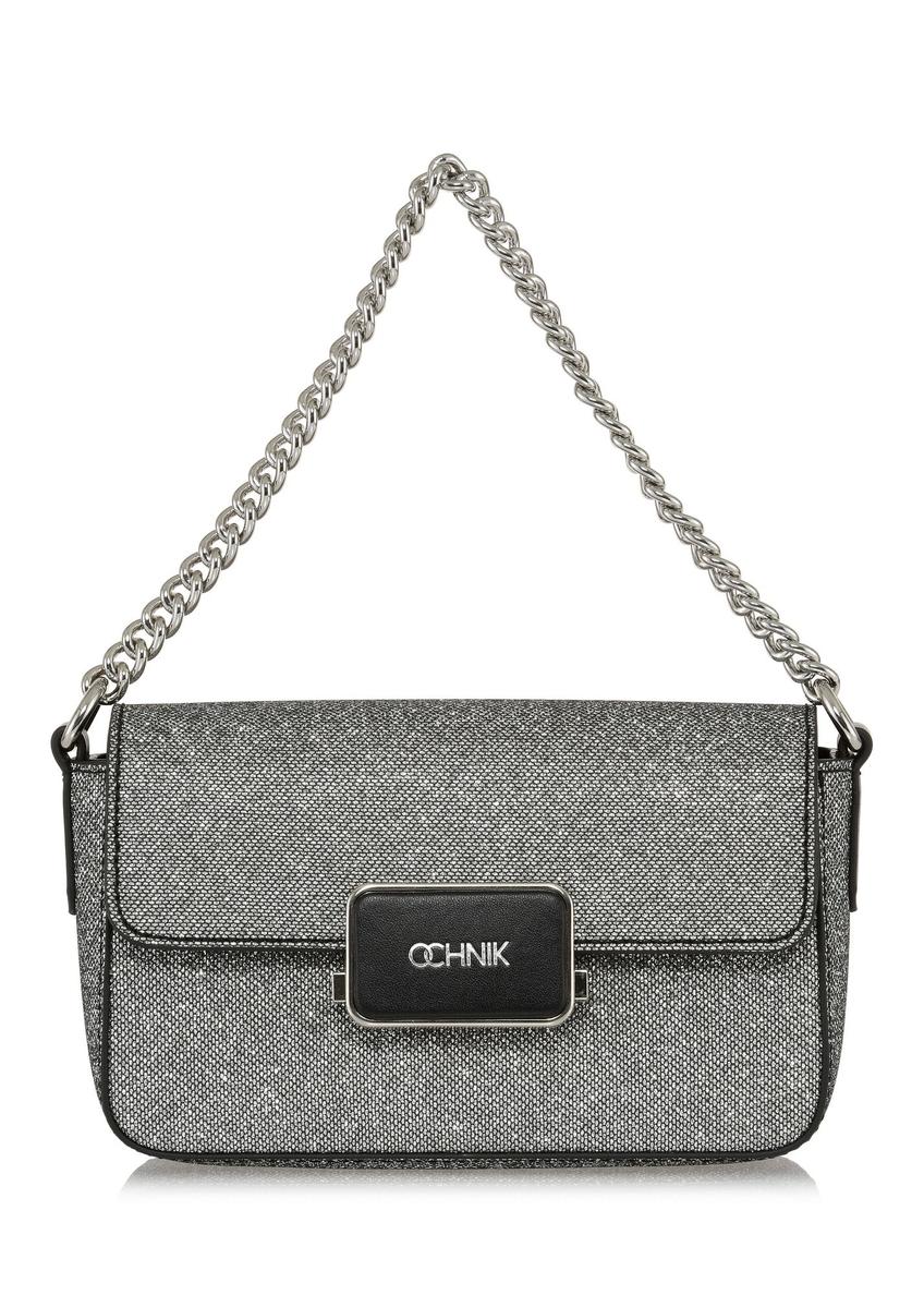 Silver women's clutch bag TOREC-0989-92(Z24)