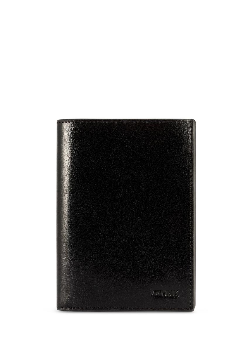 Large men's leather wallet PORMS-0677-99(W26), front product view on white background.