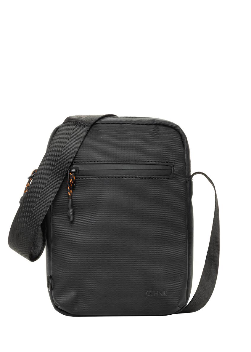 Black city shoulder bag TORMN-0432-99(Z26), front product view on white background.