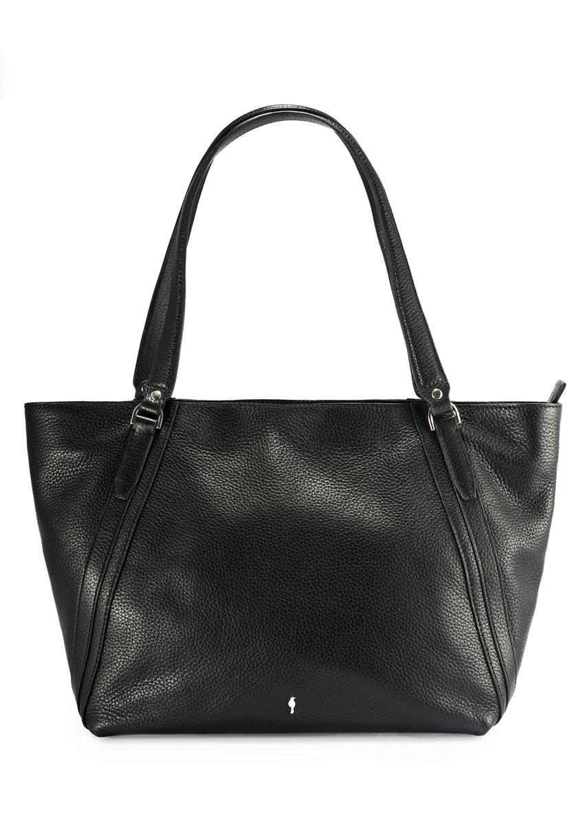 Black large leather women's handbag TORES-1124D-99(Z25)