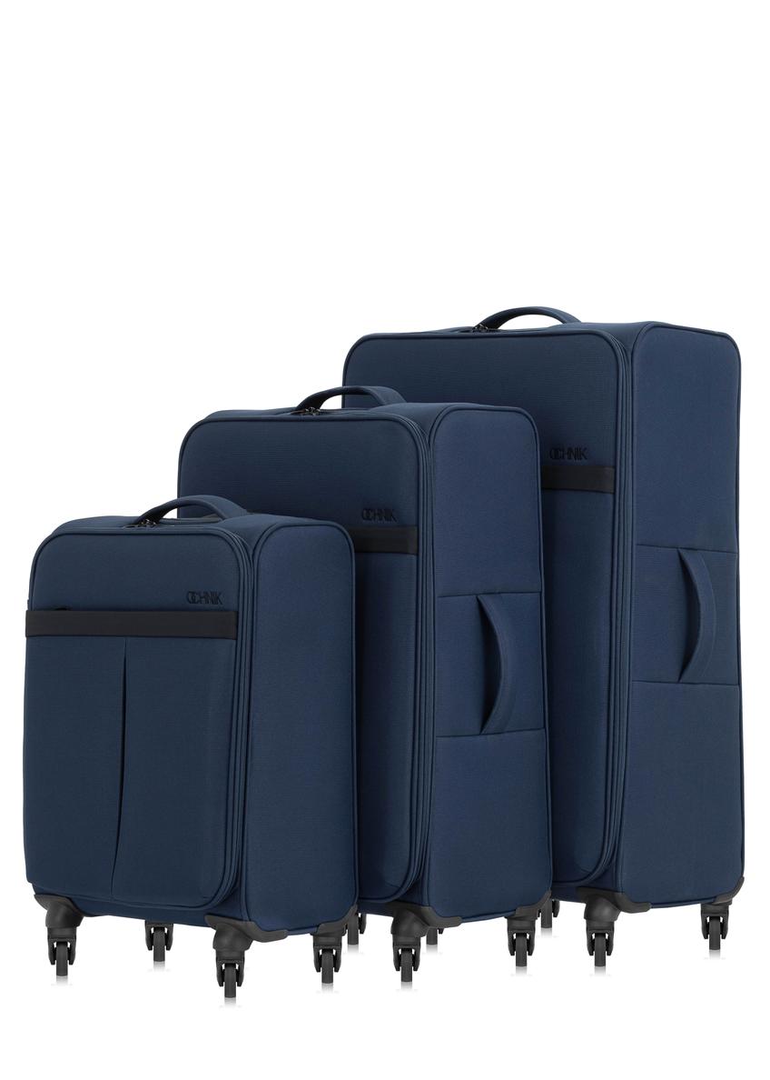 Set of suitcases on wheels 19'/24'/28' WALNY-0040-69(W24)-01