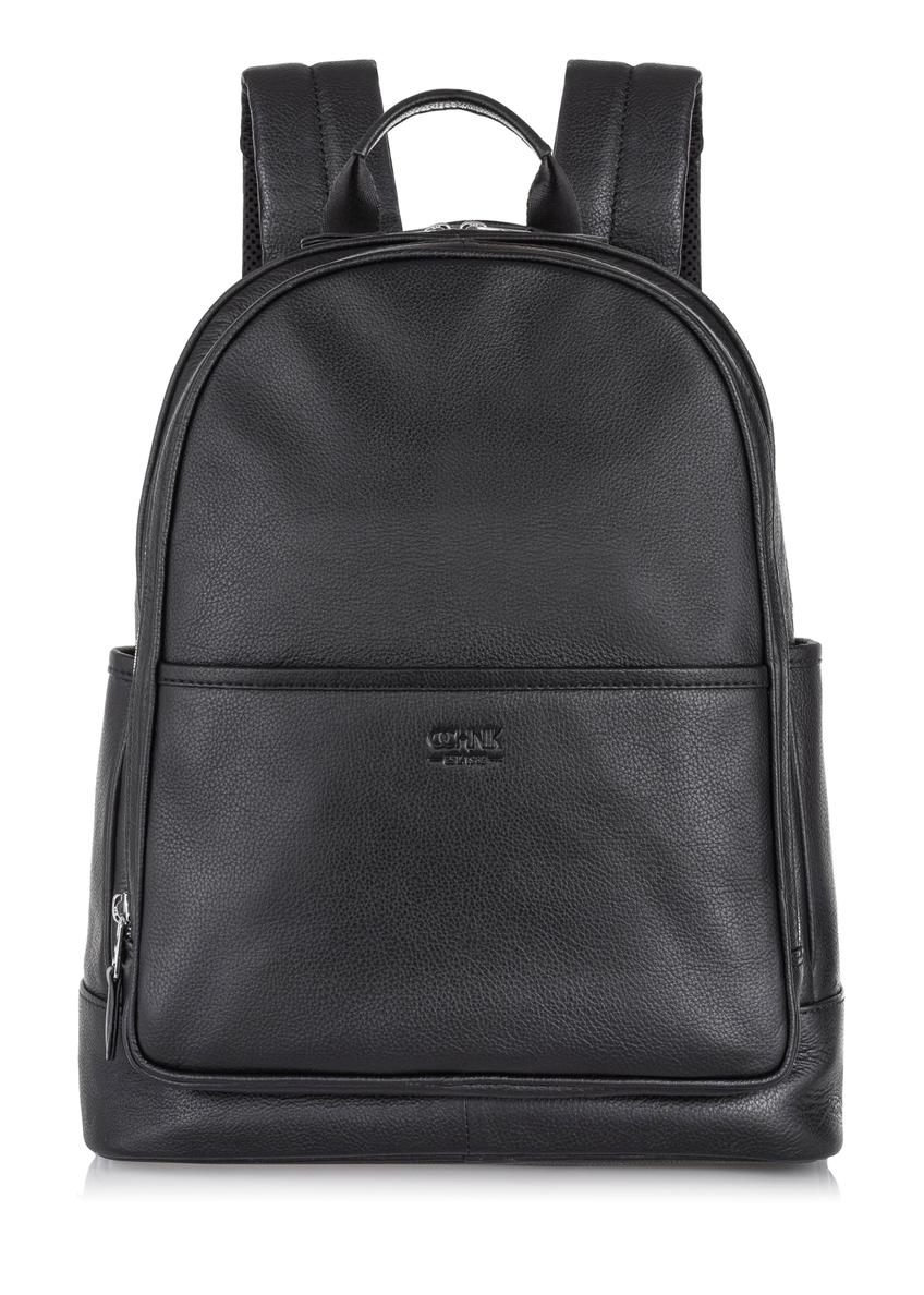 Men's two-compartment leather backpack PLCMS-0017A-99(W24)-01