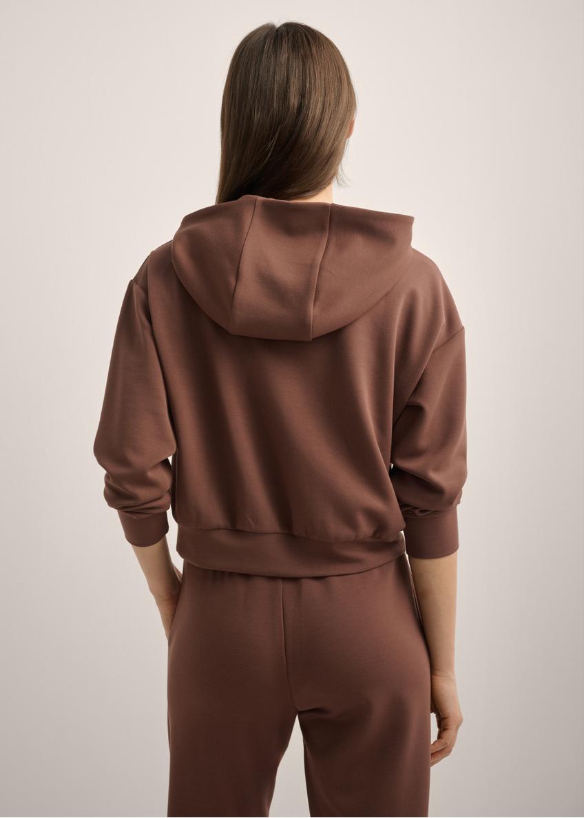 Brown women's hoodie BLZDT-0118-1H(Z26)