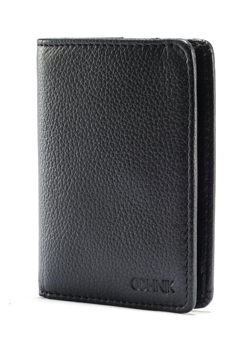 Black leather men's wallet PORMS-0635A-9I(W26)