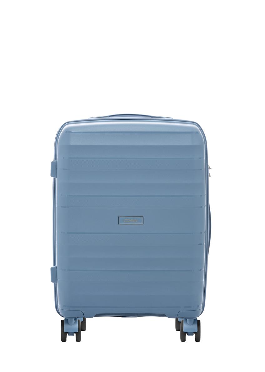 Small suitcase on wheels WALPP-0024-7A-19(W26), front product view on white background.