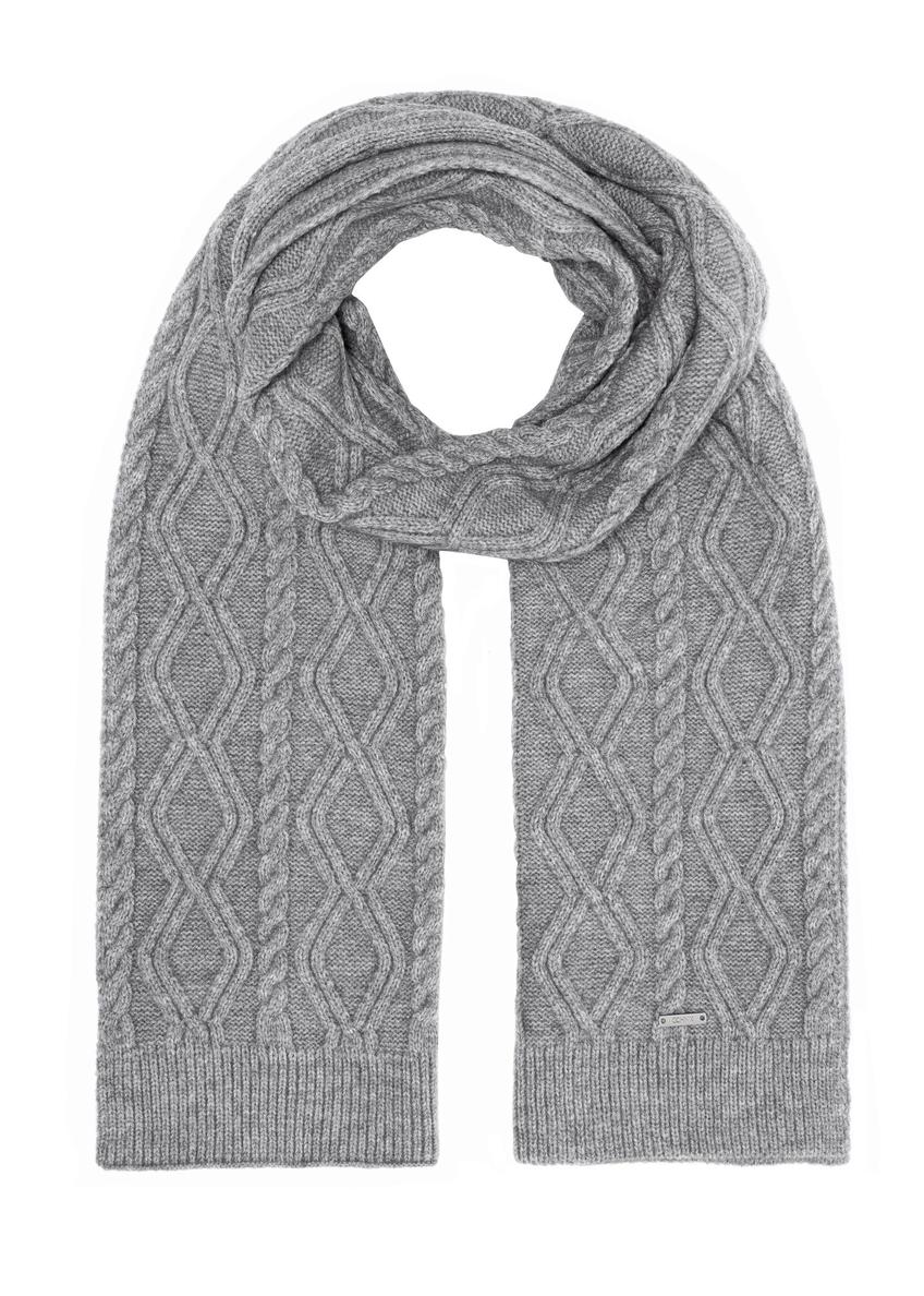 Gray men's scarf SZAMT-0077-91(Z24)